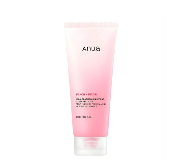 Anua Peach Niacin Spread Cleansing Foam Brightening & Hydrating Cleanser
