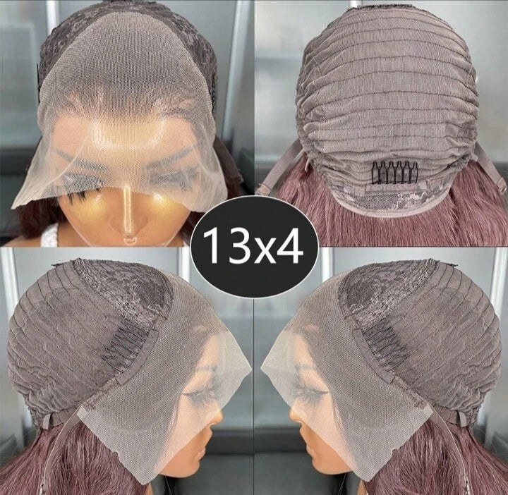 22”Long Body Wave Glueless Kanekalon Wig(human blend)
