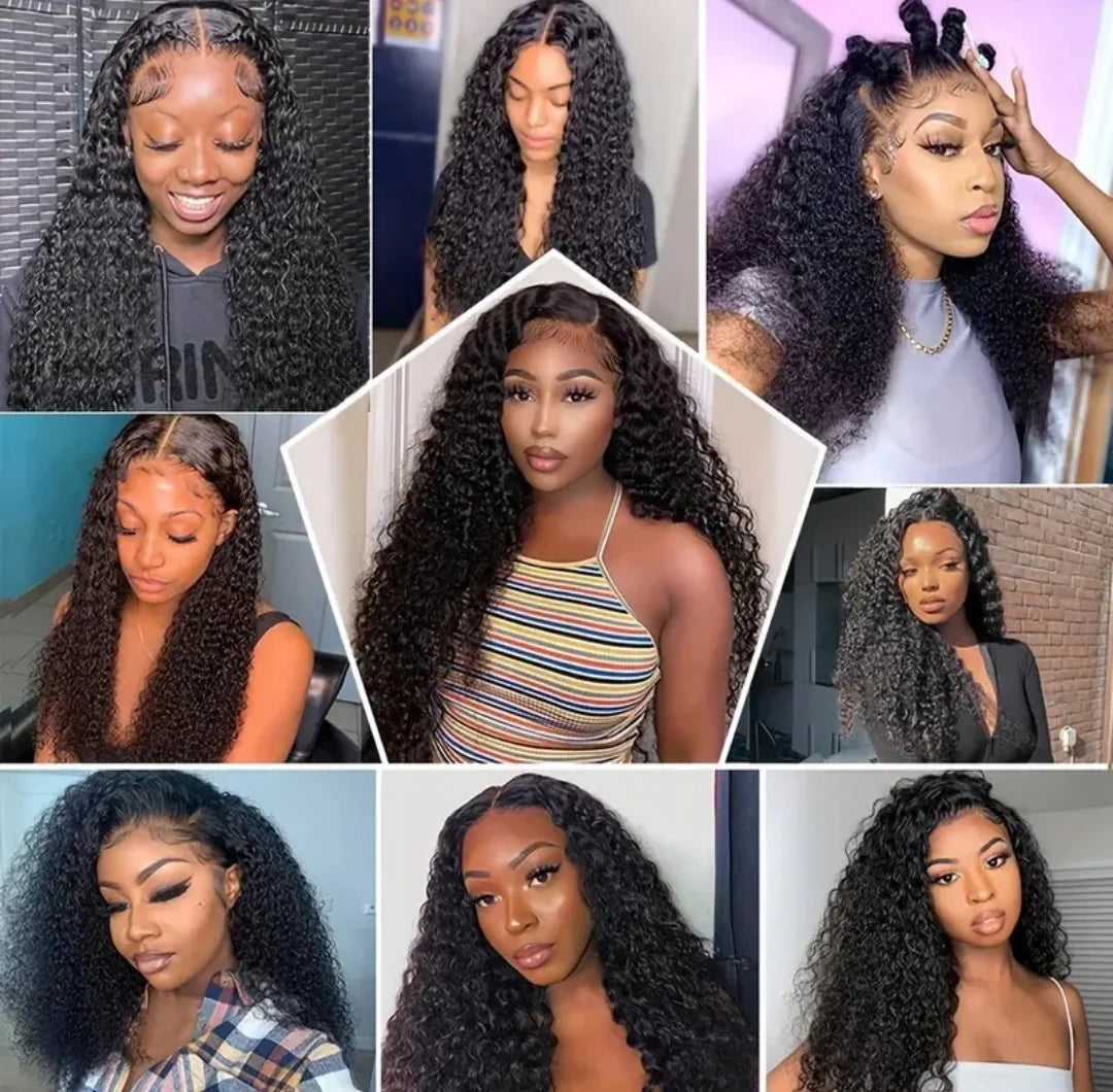 22” Brazilian Hair Water Wave Glueless Wig-13x4 Full Frontal Lace Wig