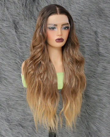 28” Pre-Plucked Long Wavy Hair Wig